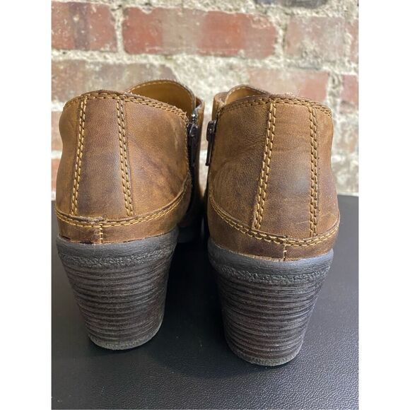 BØC Born Concept Brown Leather Bootie Women’s Size 8/39 - Picture 4 of 10